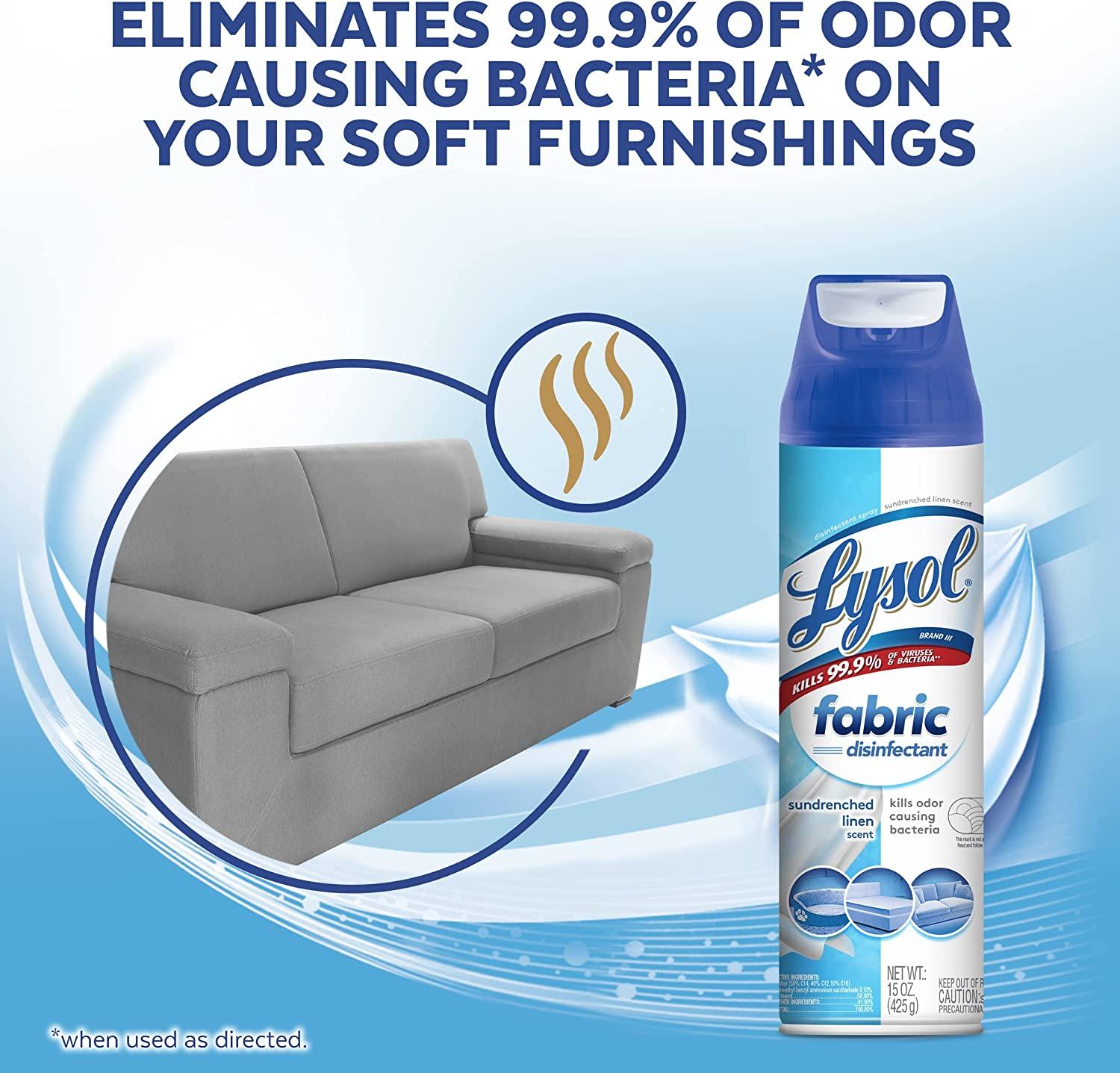 Lysol Fabric Disinfectant Spray, Sanitizing and Antibacterial Spray
