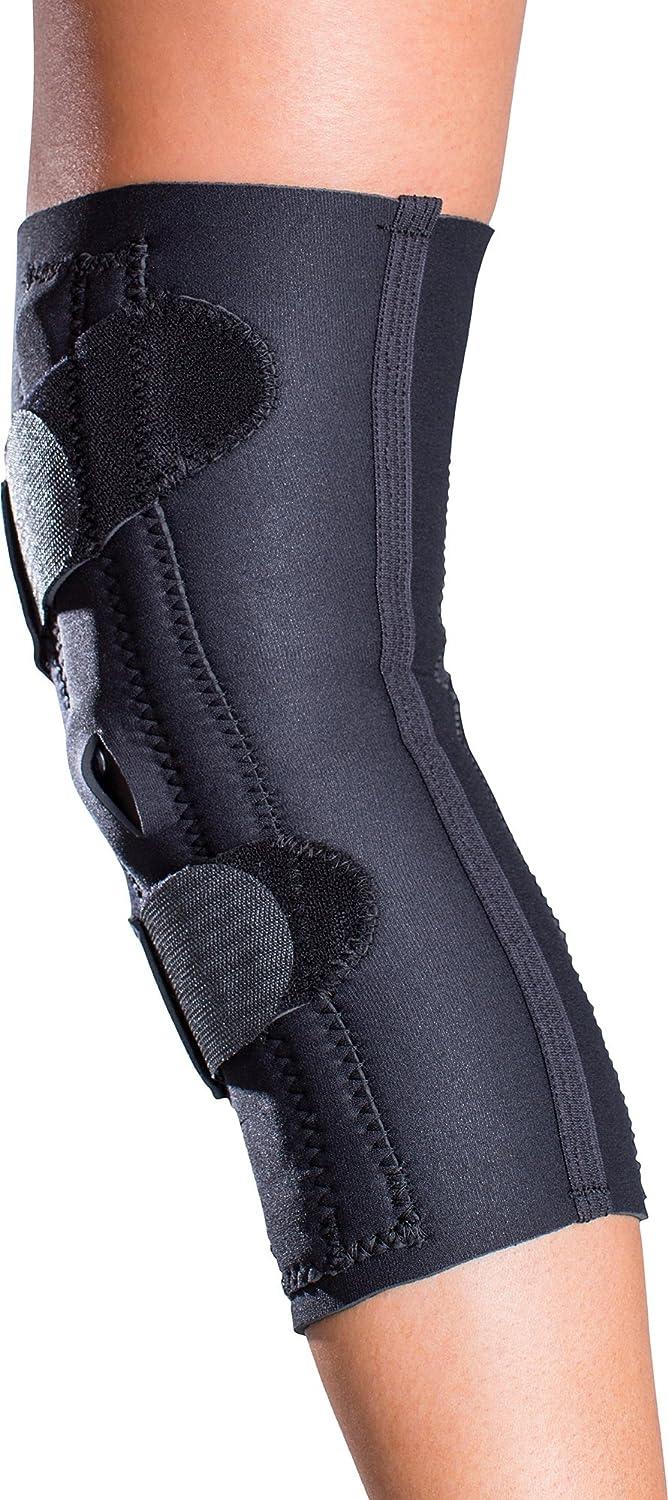 DonJoy Lateral J Patella Knee Support Brace with Hinge Drytex Left Leg Medium