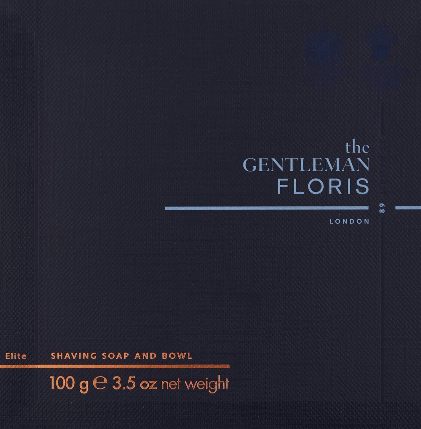 Floris London Elite Shaving Soap in a Wooden Bowl 100 g