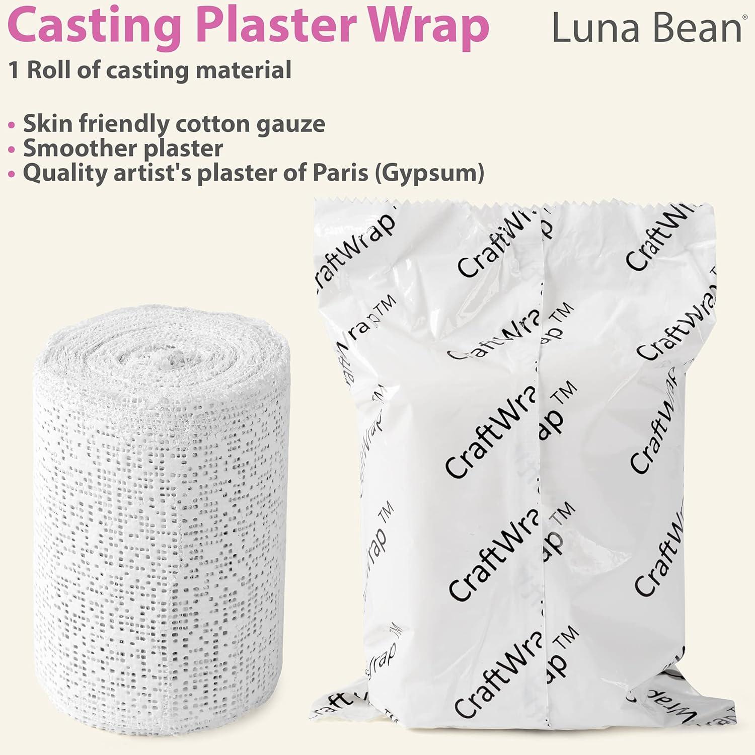 Craft Wrap Plaster Cloth & Plaster Gauze for Hobby Crafts Belly Cast Mask  Making Scenery Art - Each Roll of Plaster Bandages Measures 4 inch x 5  Yards (Single Roll) Single Pack