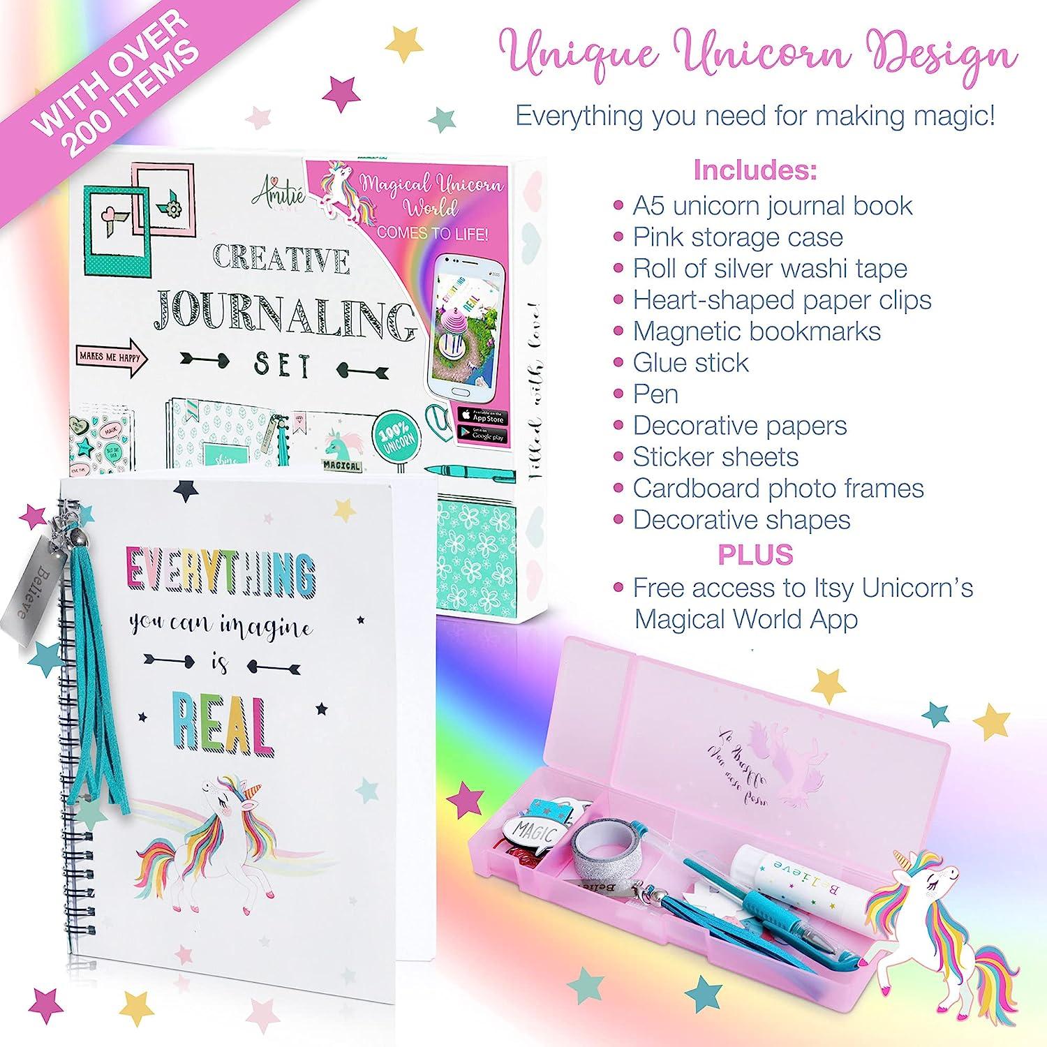  Unicorn Stationery Set for Girls - Unicorn Gifts for Girls Ages  6 7 8 9 10-12 Years Old - Stationary Letter Writing Kit - Unicorn Toys for  6 7 8 Year