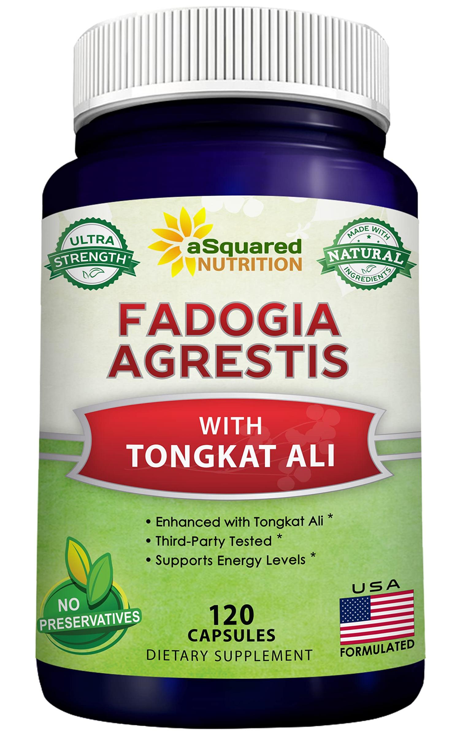 Fadogia Agrestis & Tongkat Ali Extract 120 Capsules 1000mg Fadogia