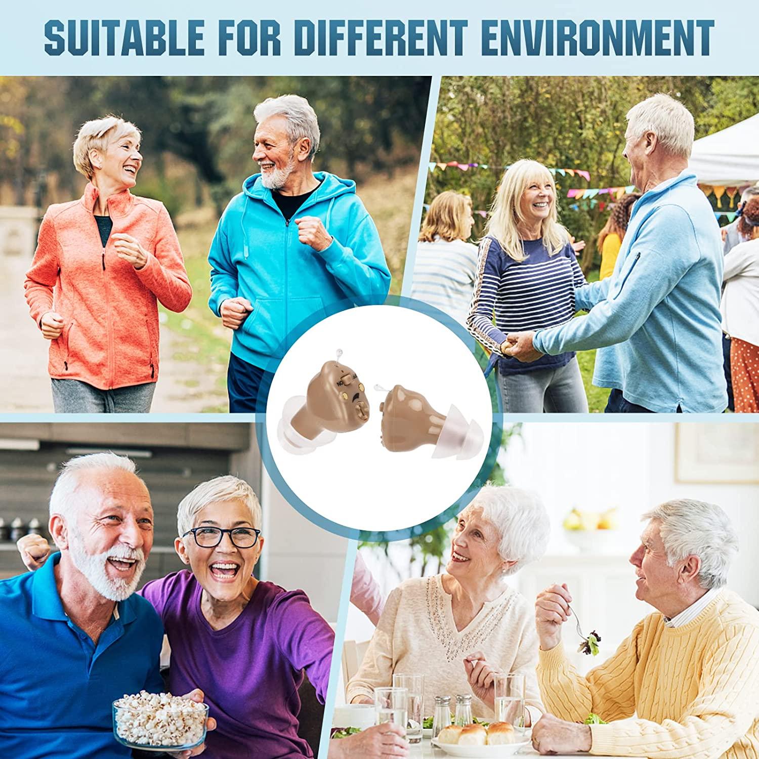 Hearing Aids,Seniors Rechargeable Hearing Amplifier with Noise