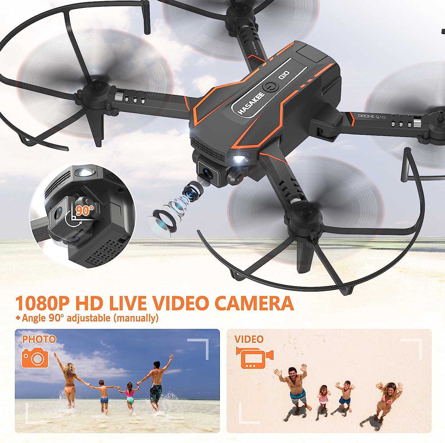 Taqqpue Drones with Camera for Adults and Kids - H7 Drone HD Aerial  Photography Remote Control Aircraft Children Toy Boy Mini Helicopter  Aircraft Toys Gifts for Boys Girls on Clearance 