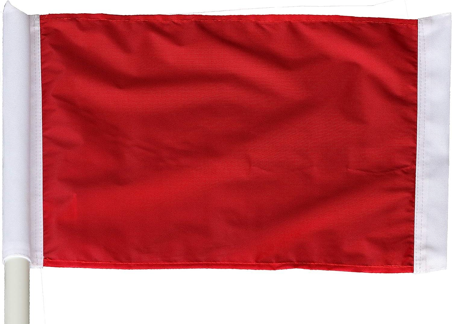 Kwik Goal Premier Corner Red Flags and Black Bases (4 flags & 4 bases)