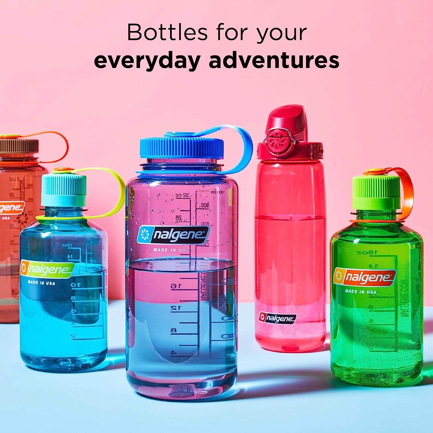  Nalgene Wide Mouth Bottle - 32 oz., Clear w/ Pink Cap : Sports Water  Bottles : Sports & Outdoors