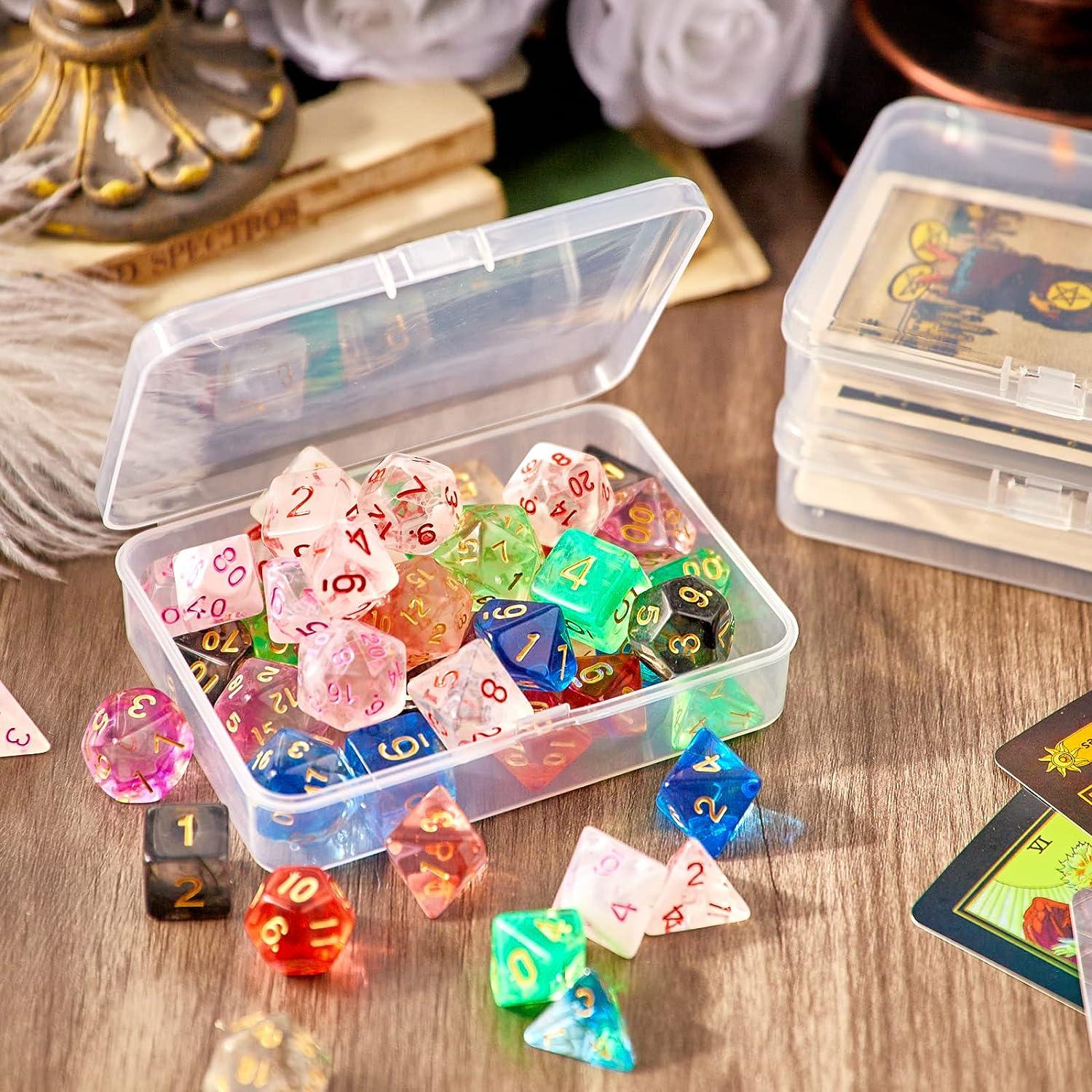 10 Pcs Clear Small Plastic Storage Box Jewelry Beads Organizer