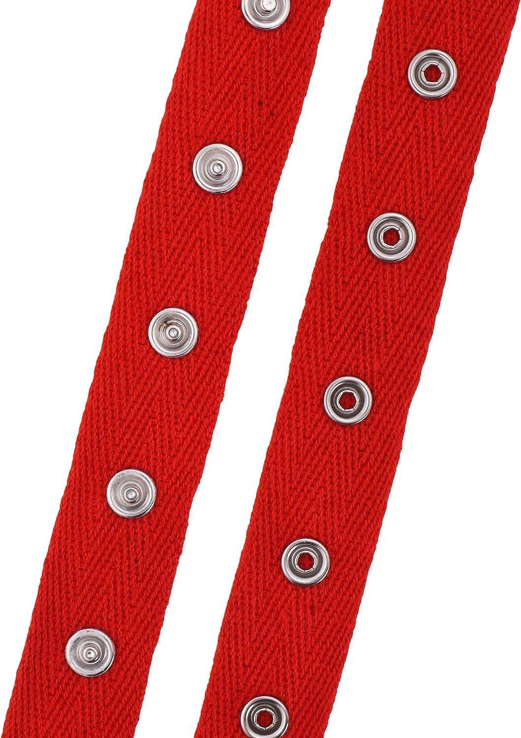 Mandala Crafts Metal Snap Tape for Sewing by Yard - Red Cotton Snap Button  Trim Baby Snaps for Sewing - Fastener Button Strips Snap Tape for Baby  Clothes 3 Yards Red Snap