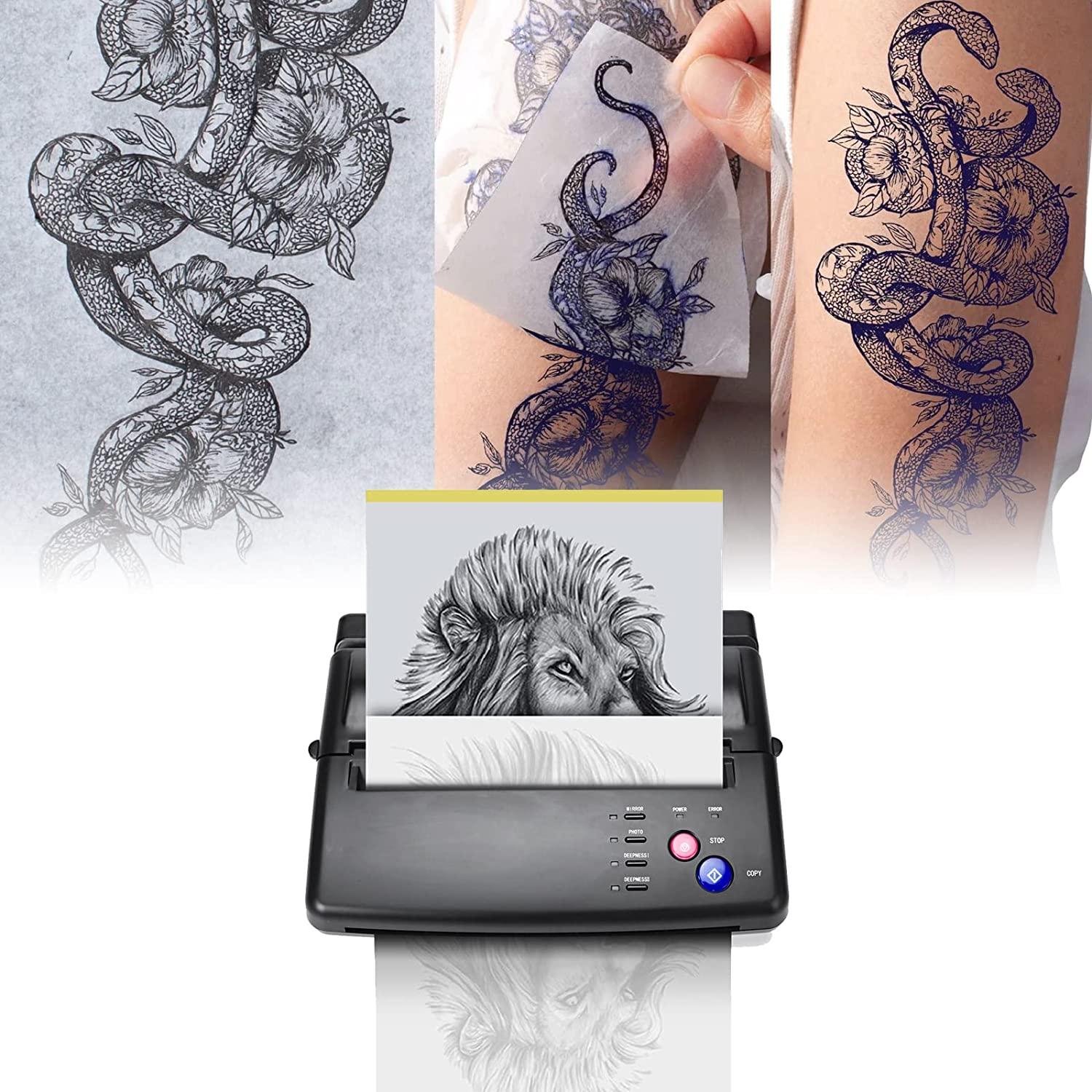 Goyappin Tattoo Stencil Printer Machine with 20pcs Transfer Paper