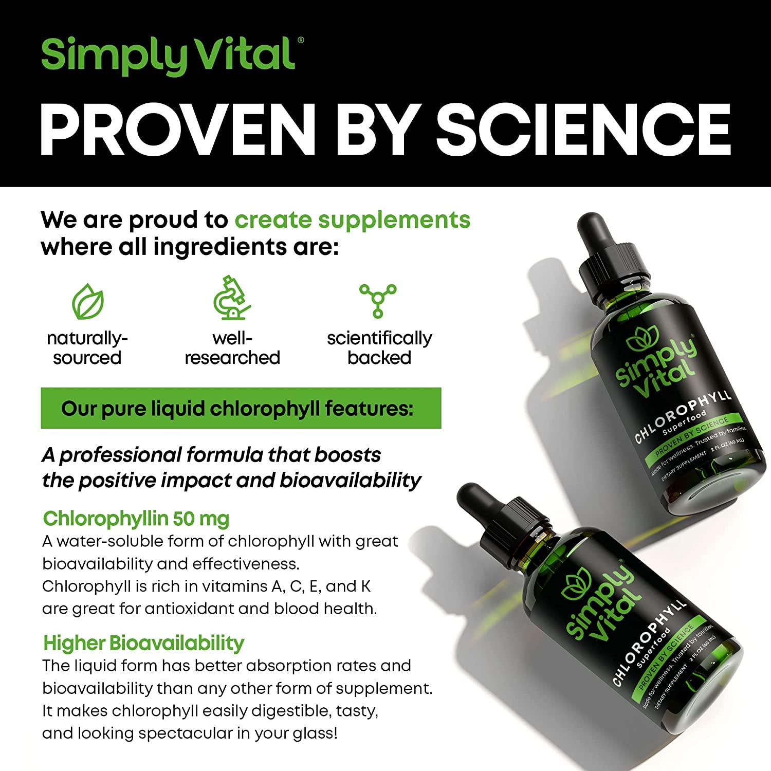 Chlorophyll Liquid Drops Energy Boost, Clear Skin & Internal