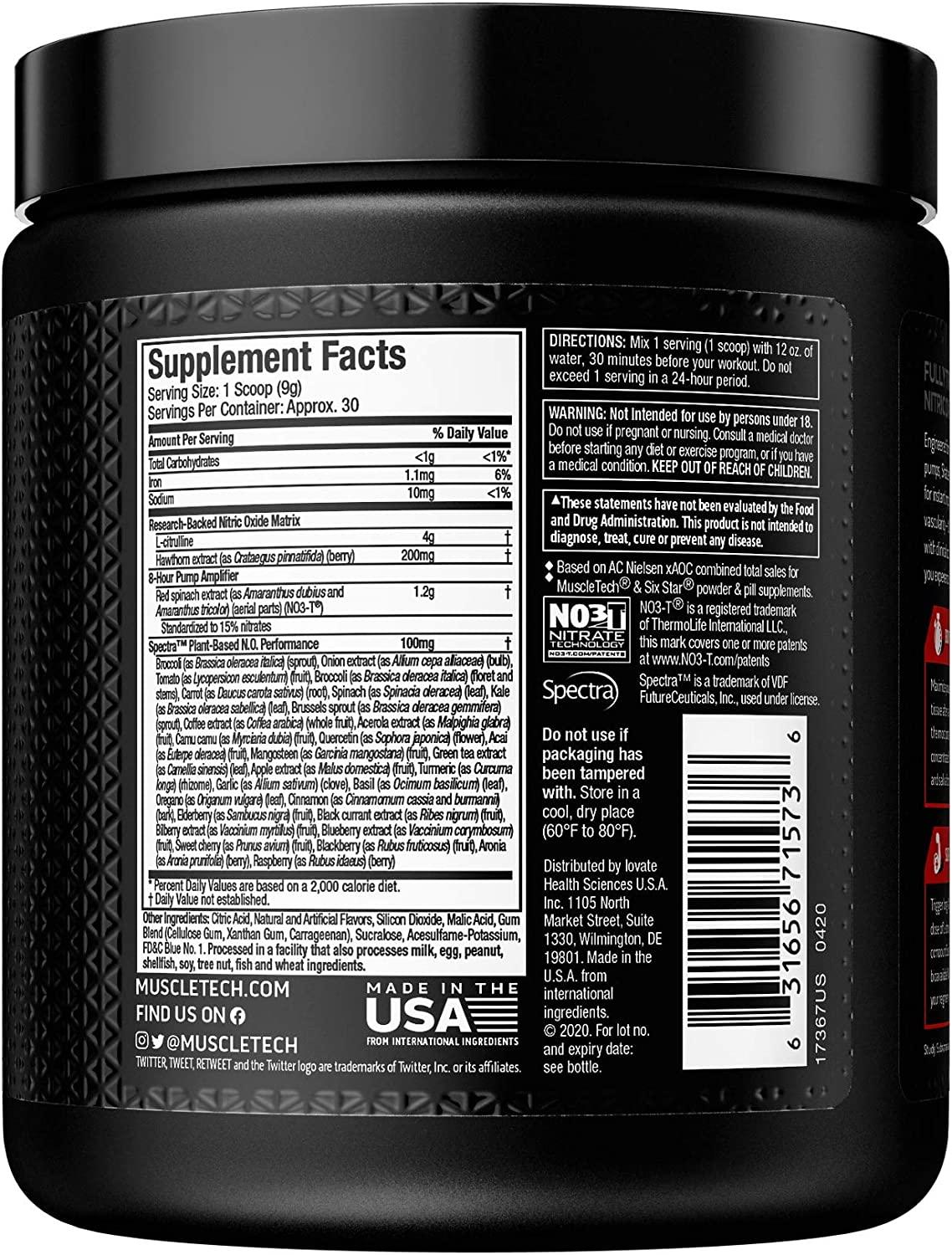 MuscleTech Shatte Stim Free Pre Workout Gummy Burst 30 Servings