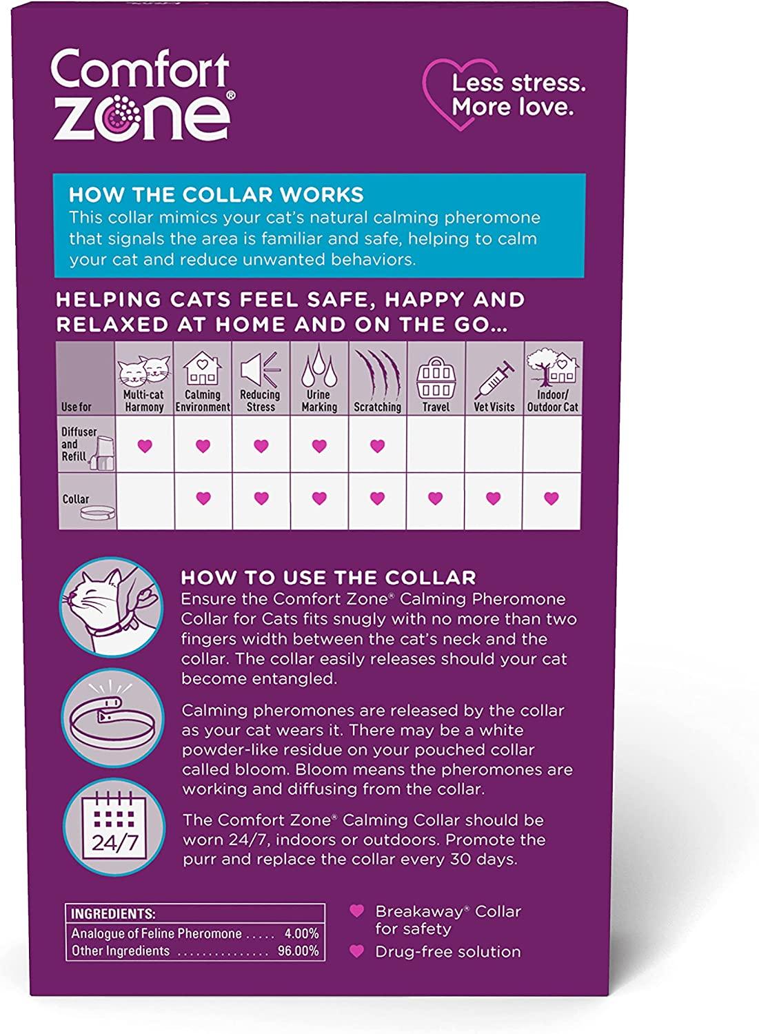 Comfort zone best sale cat collar