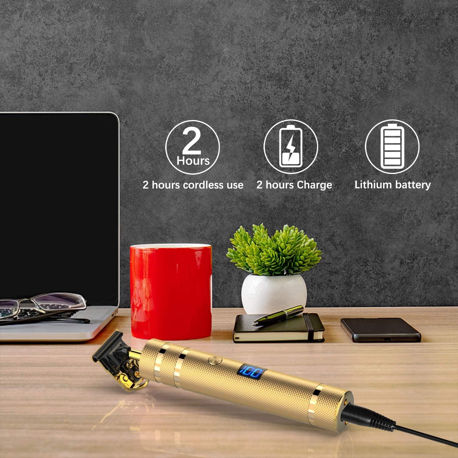 Professional Hair Trimmer for Men,Keasen Mens Hair Clippers Zero Gapped T Blade Trimmer T Liners