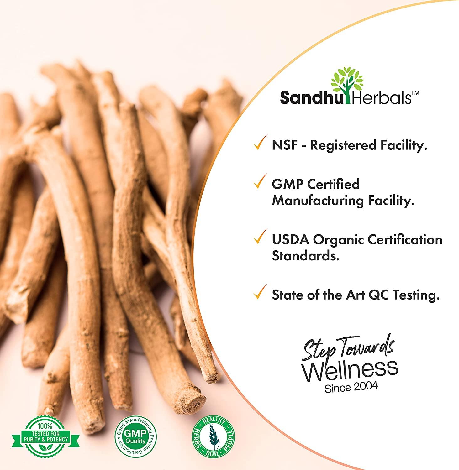 Sandhu Herbals Ashwagandha with Zinc & Black Pepper Extract 120