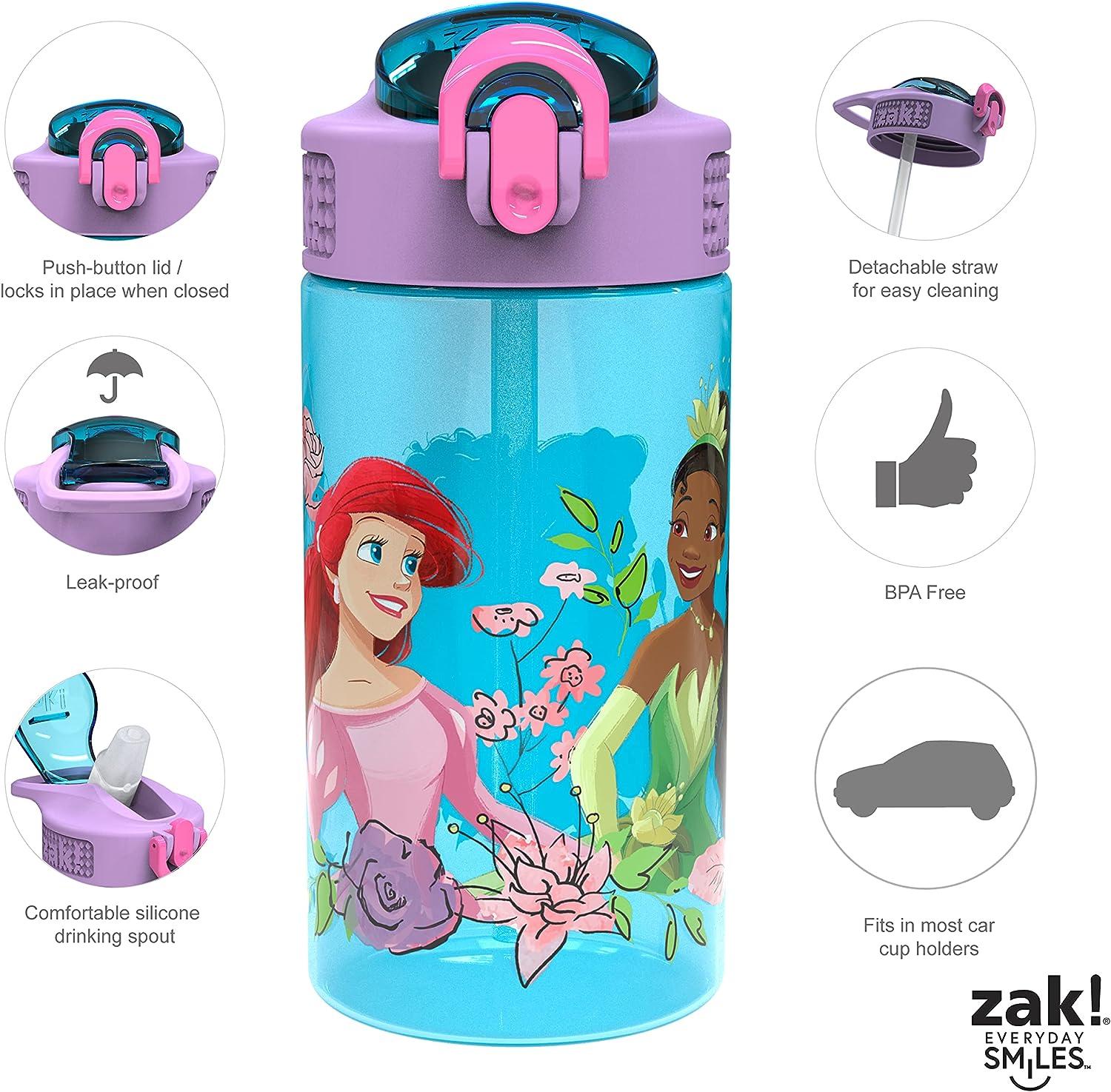 Zak Designs Bluey Kids Durable Plastic Spout Cover and Built-in Carrying  Loop, Leak-Proof Water Design for Travel, (16oz, 2pc Set), Bluey Bottle 2pk