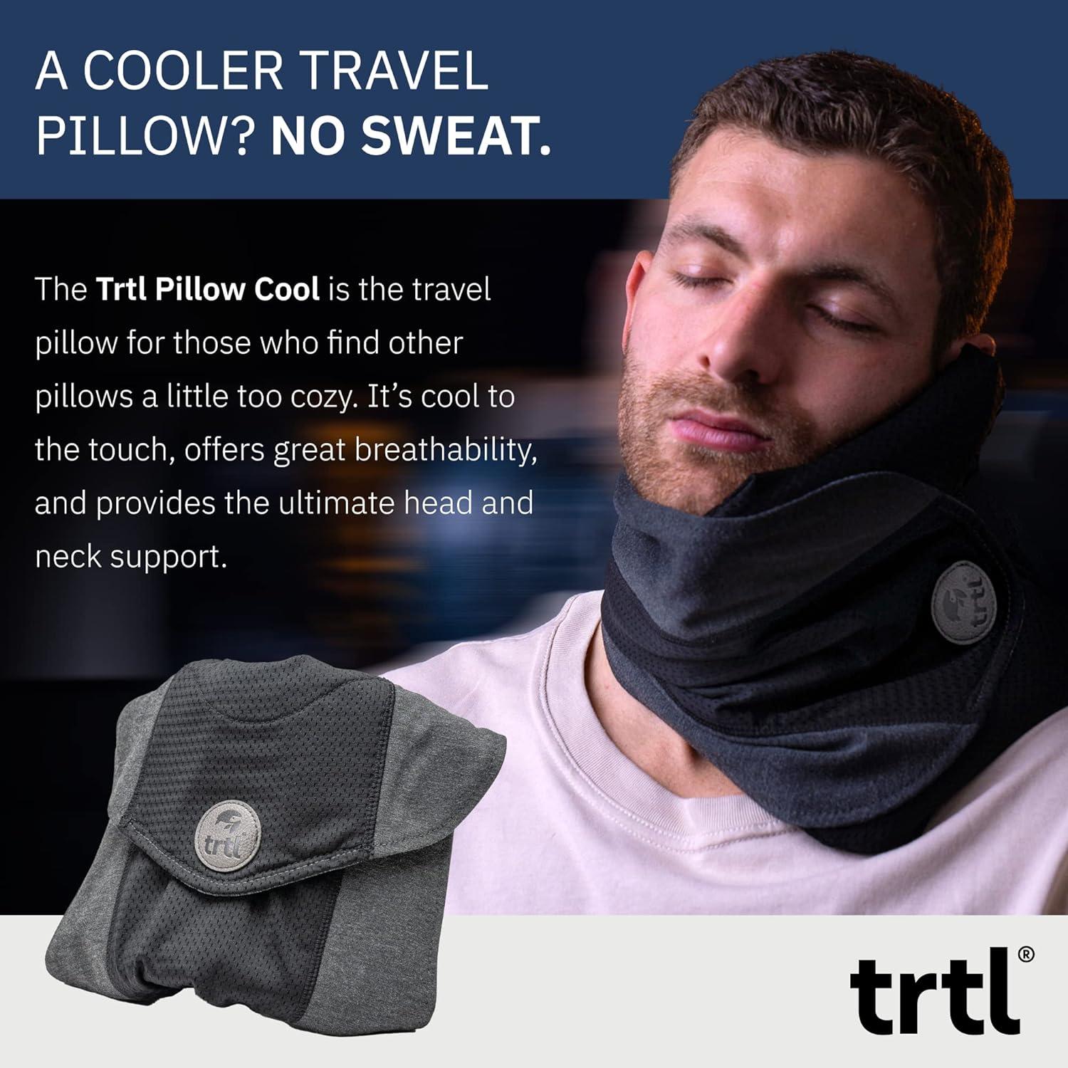 trtl pillow best travel pillow with hood