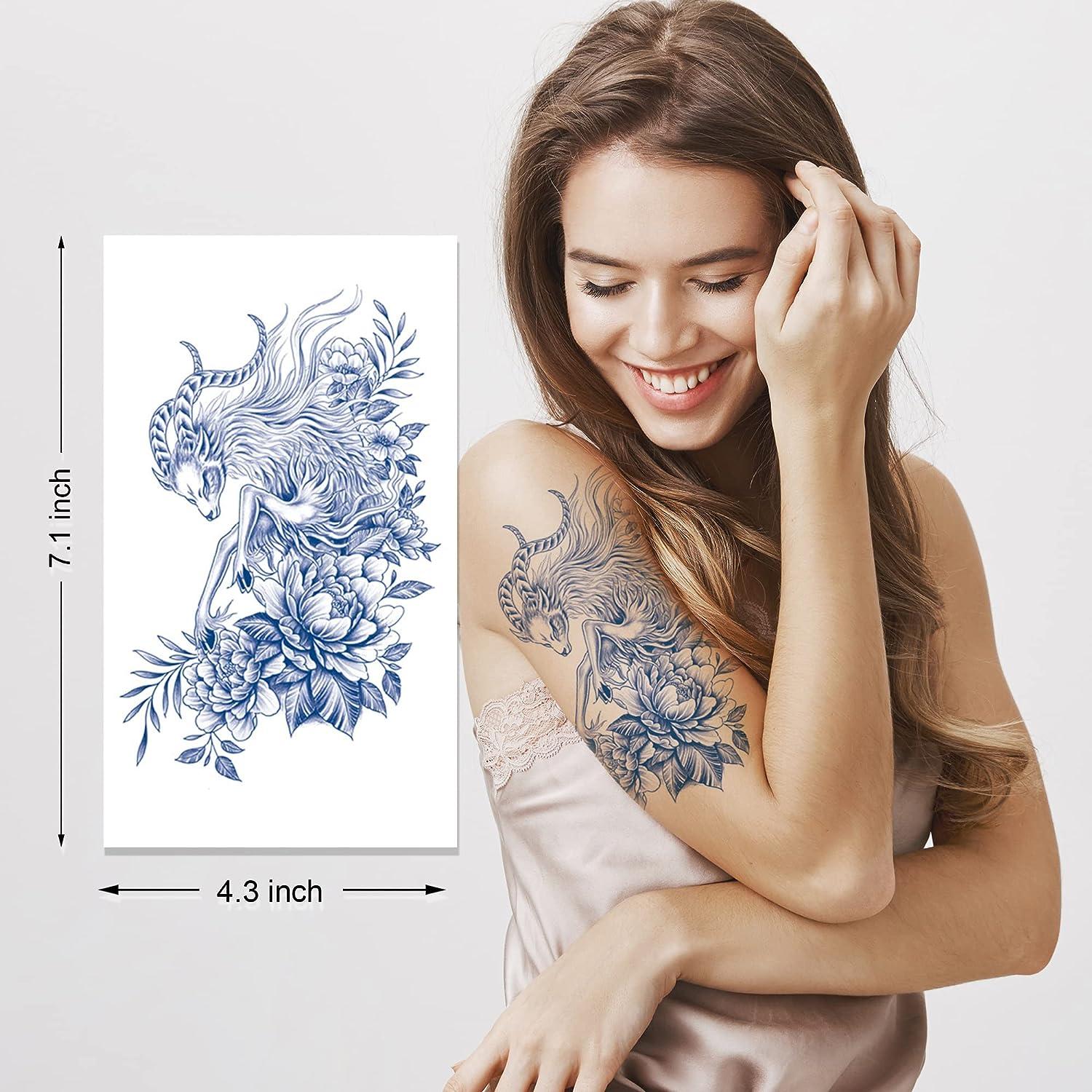 Semi Permanent Waterproof Temporary Tattoo Stickers Realistic Fake