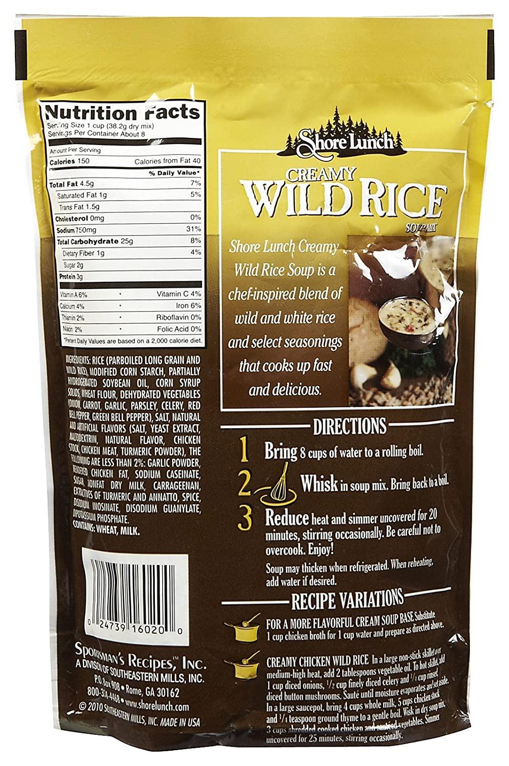Shore Lunch Creamy Wild Rice Soup Mix 10.8 oz Pack of 2
