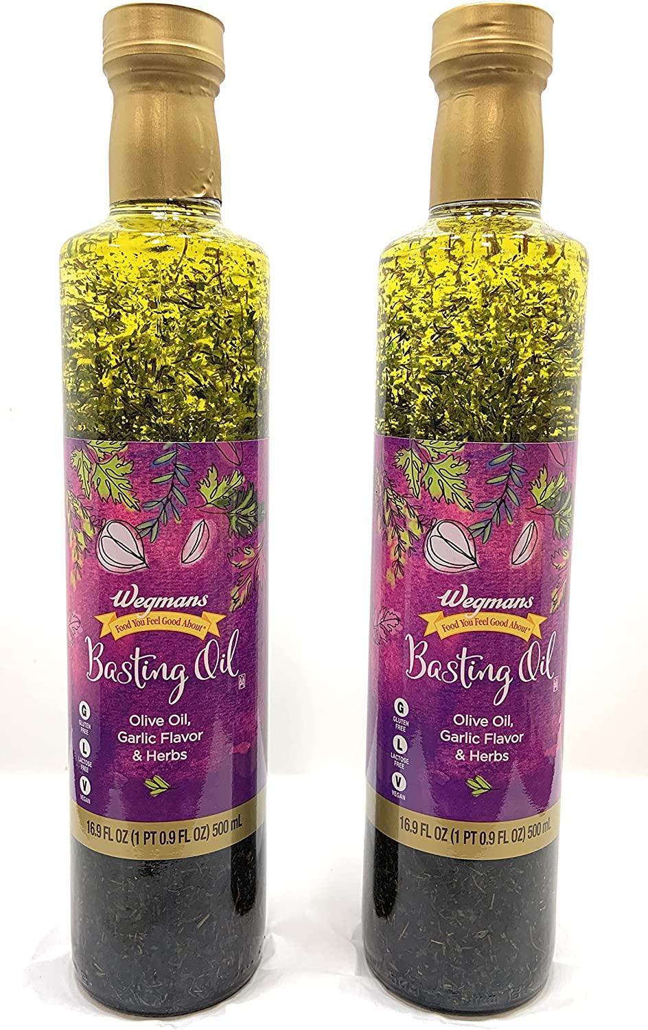 Wegmans Family Pack Basting Oil Garlic and Herb Infused 32 Oz. (2 x 16