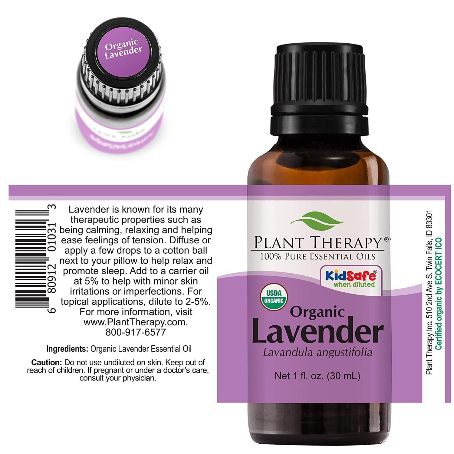 Plant Therapy Lavender Essential Oil 100% Pure, Undiluted, Natural  Aromatherapy, Therapeutic Grade 30 mL (1 oz) 1 Fl Oz