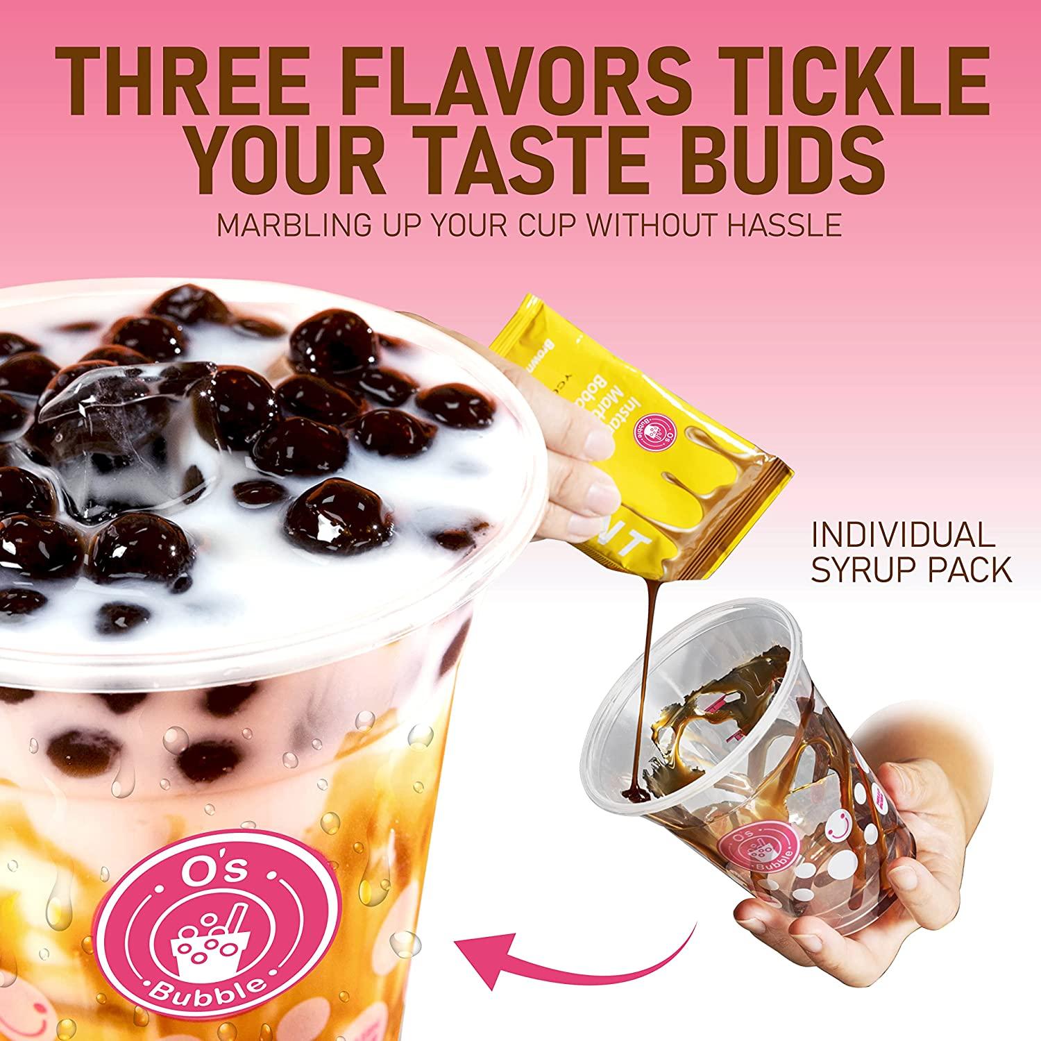 O's bubble boba Tea Kit Instant Marbling Boba Tea Party Kit 6