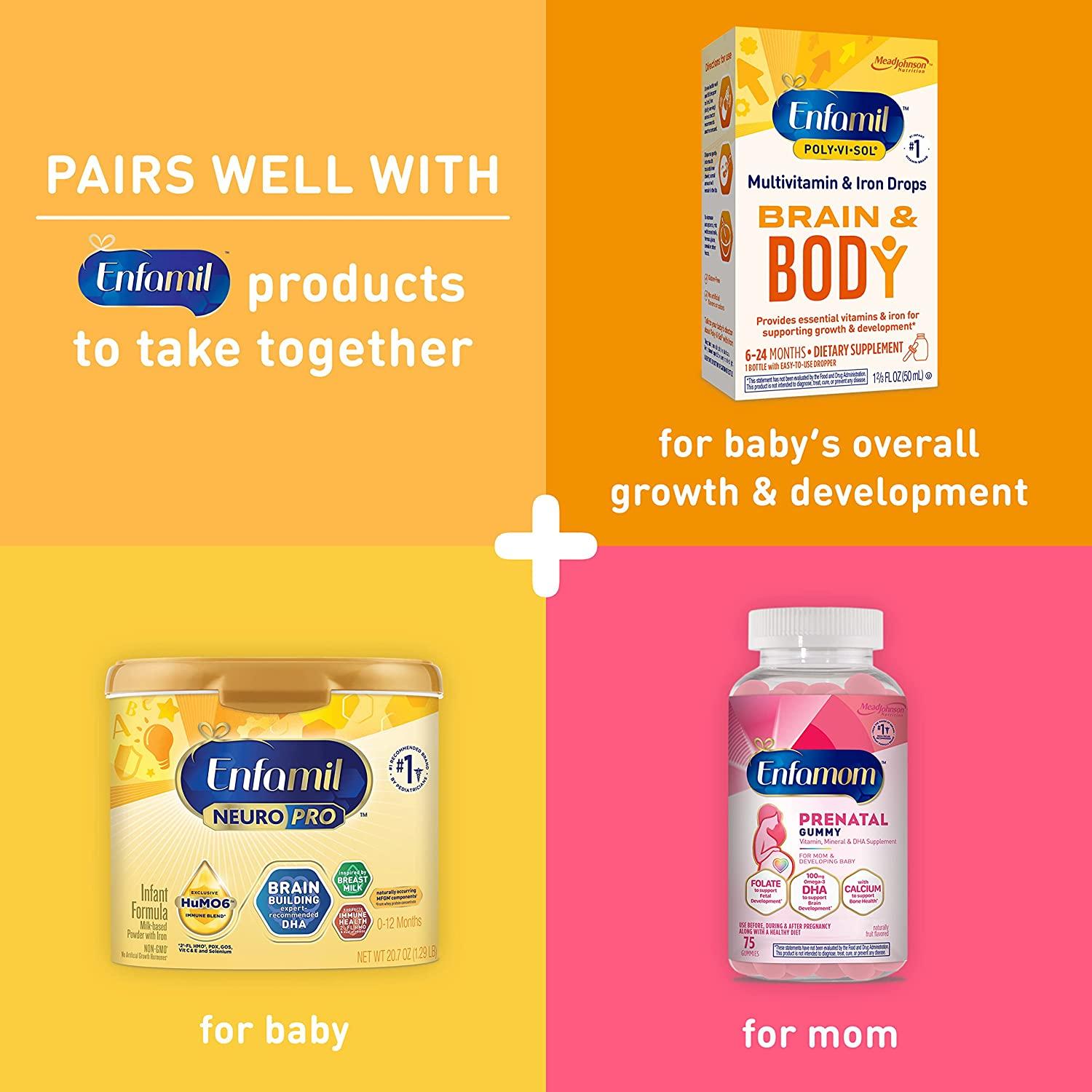 Enfamil PolyViSol 8 MultiVitamins & Iron Supplement Drops Supports
