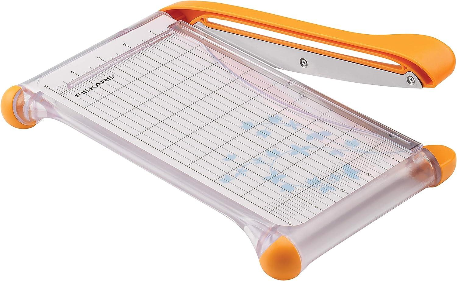 Fiskars 9 Inch Bypass Paper Trimmer (1991301001) White