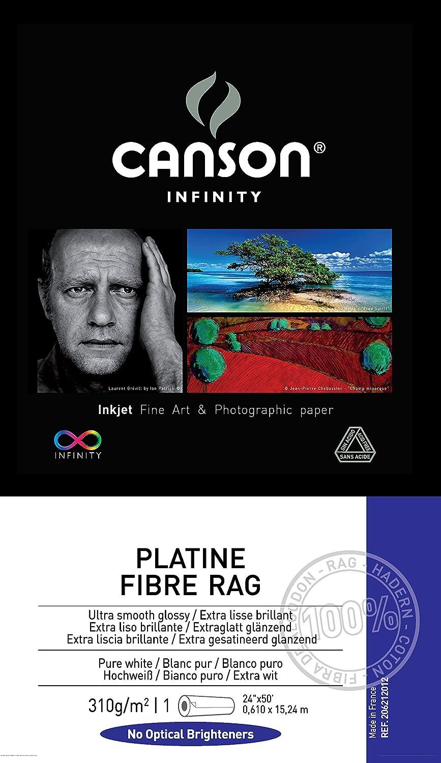 Canson Infinity Platine Fibre Rag Art Paper 310 Gram 24 Inch x 50 Foot