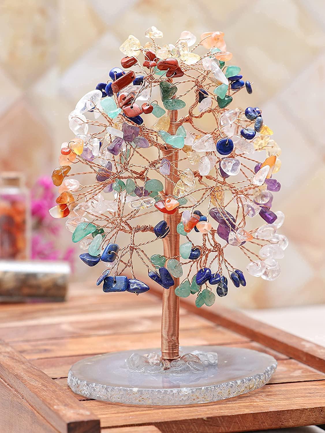 Seven Chakra Tree of Life - Crystal Tree for Positive Energy - 7 Chakra  Tree, Money Tree, Feng Shui Decor, Chakra Stones, Crystals and Healing  Stones