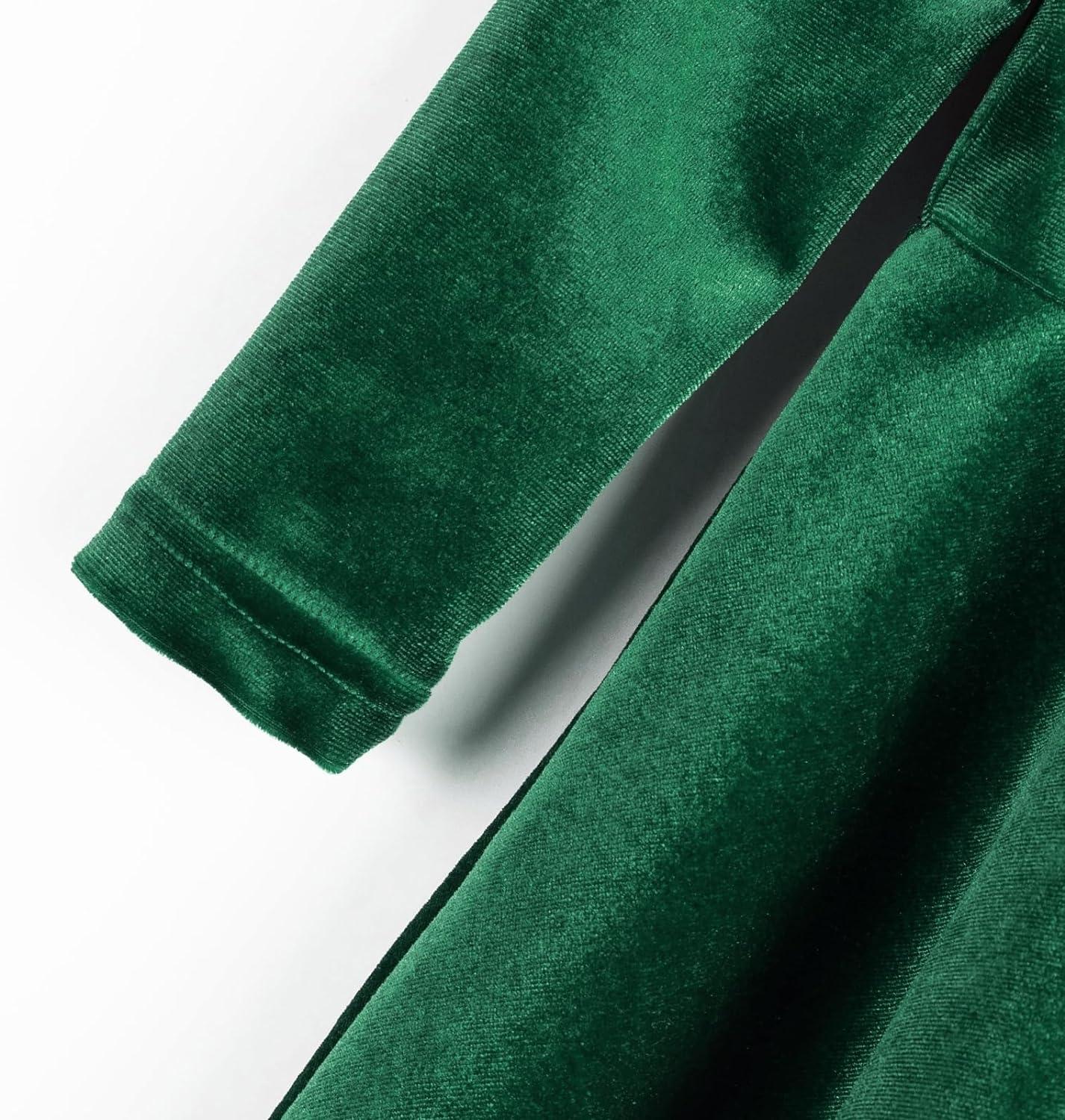 Miipat Baby Girls Velvet Dress Toddler Girl Long Sleeve Dresses Fall Winter Elegant Kids Princess Birthday Party Wedding Dress 6-7 Years Green Miipat Baby Girls Velvet Dress Toddler Girl Long Sleeve Dresses Fall Winter Elegant Kids Princess Birthday Party Wedding Dress 6-7 Years Green