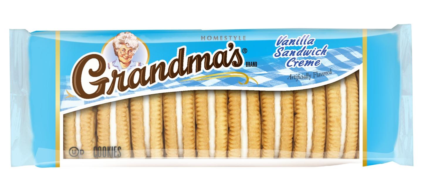 Grandma's Sandwich Creme Cookies, Vanilla, 3.03 Ounce (Pack of 18)