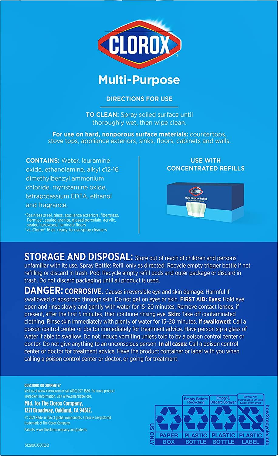 Clorox MultiPurpose Cleaning Spray System Starter Kit, 1 AllPurpose