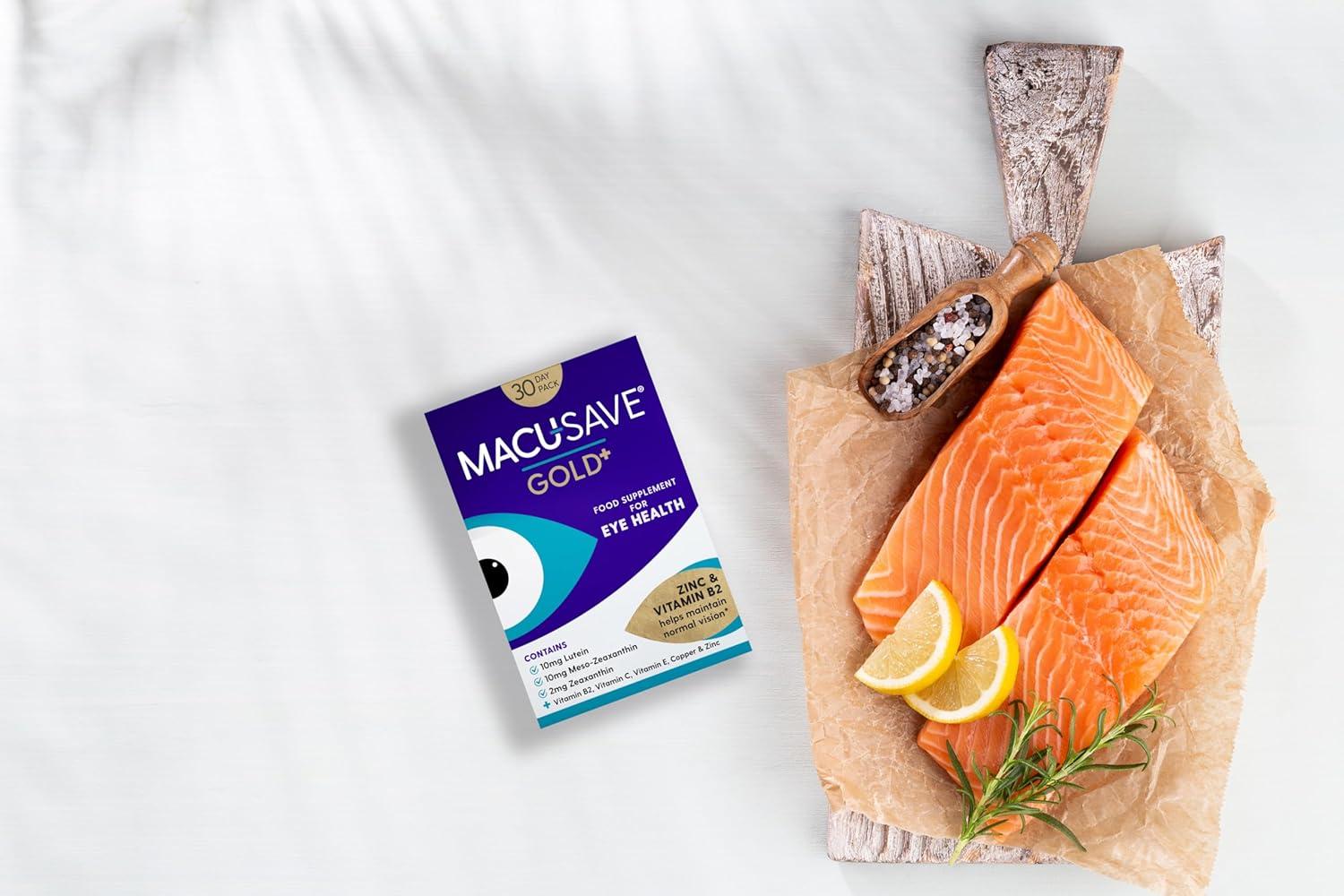 MacuSAVE Gold+ Food Supplement with MesoZeaxanthin/Lutein and