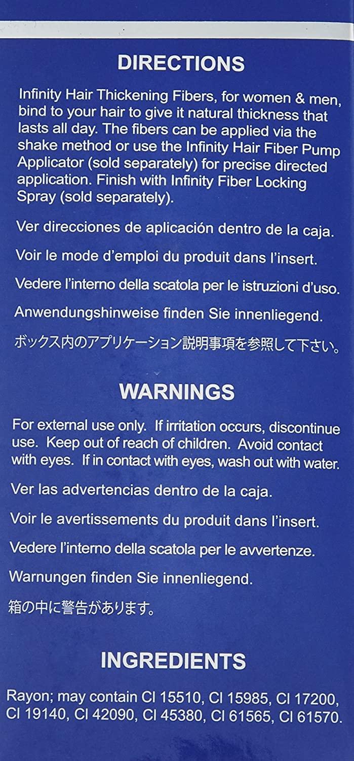 Infinity Hair Fiber Hair Loss Concealer Hair Thickening Fiber for