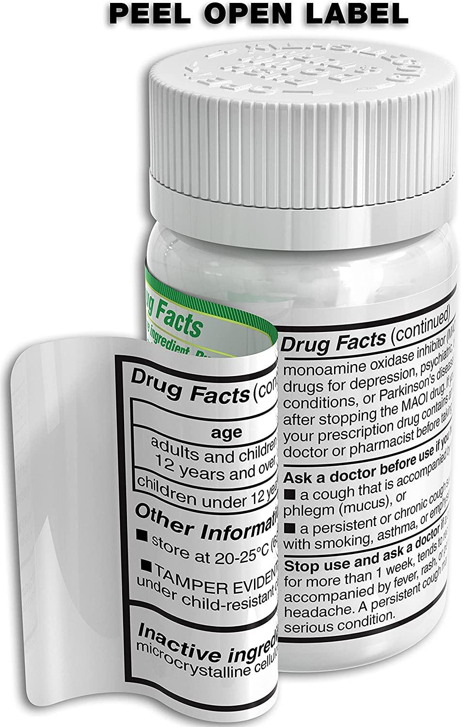 RoboTablets Cough suppressant, 100 doses, Dextromethorphan 30 mg 100