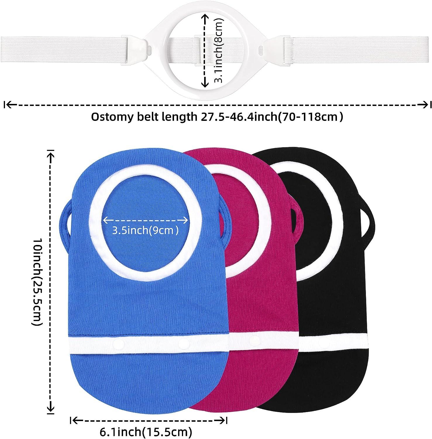 Fewener Ostomy Bag Covers Kit 3Pcs Colostomy Bag Covers for Women