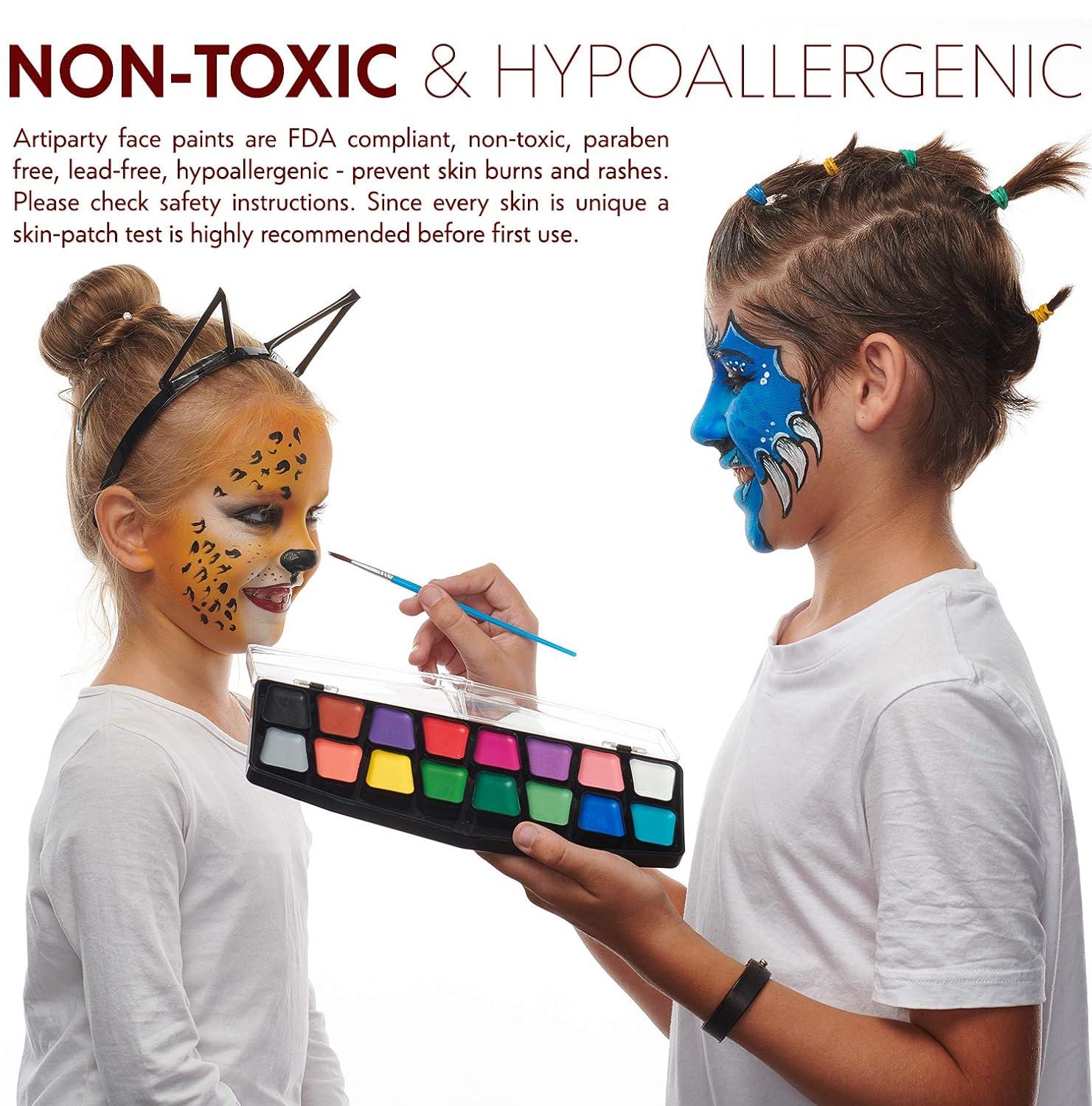 Face Paint Kit Easy to Apply & Remove Dermatologically Tested
