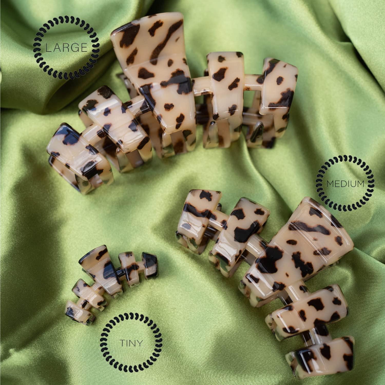 TELETIES Large Hair Clip Strong Grip Bendable Teeth