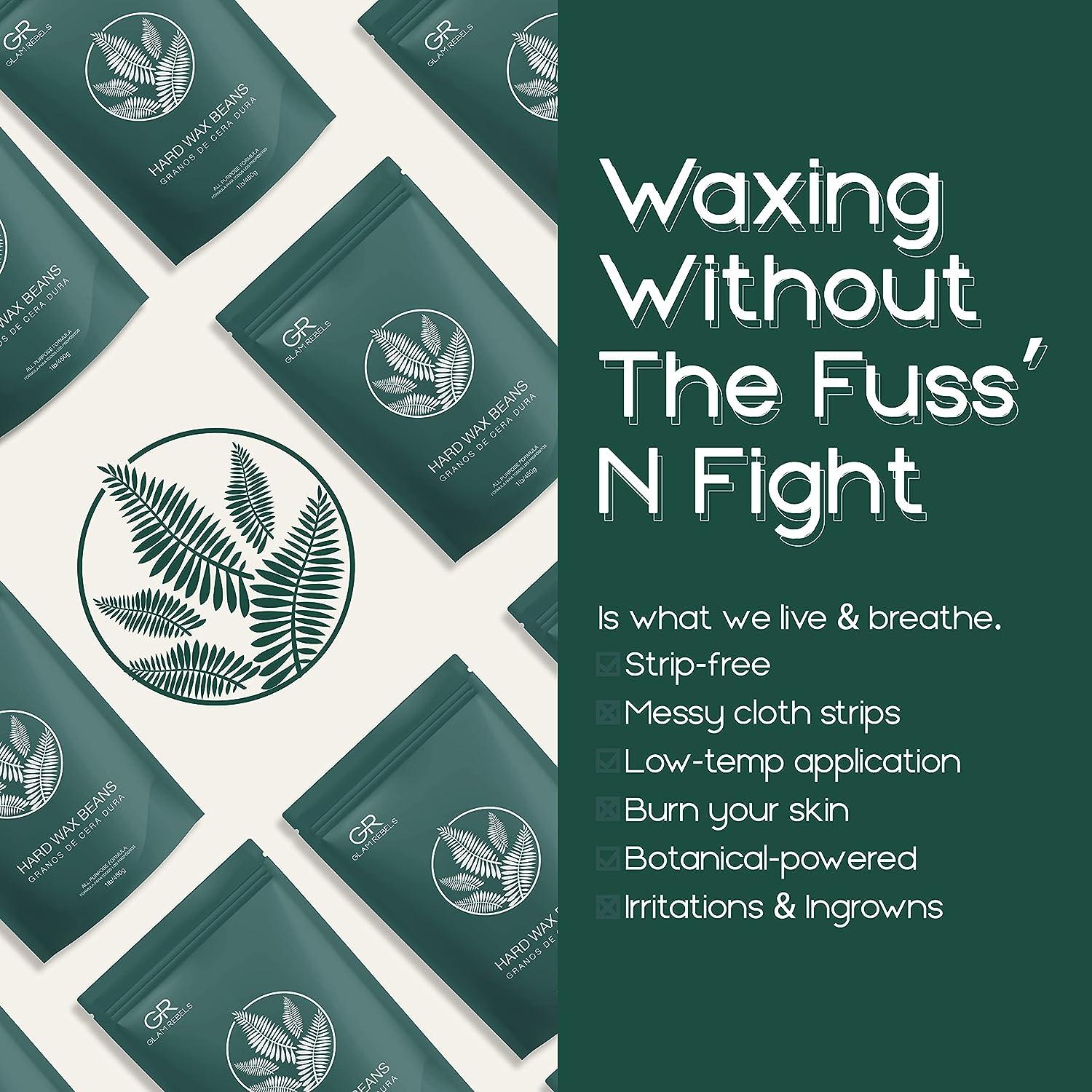 1lb Hard Wax Beads for Hair Removal Sensitive Skin with Pure Aloe