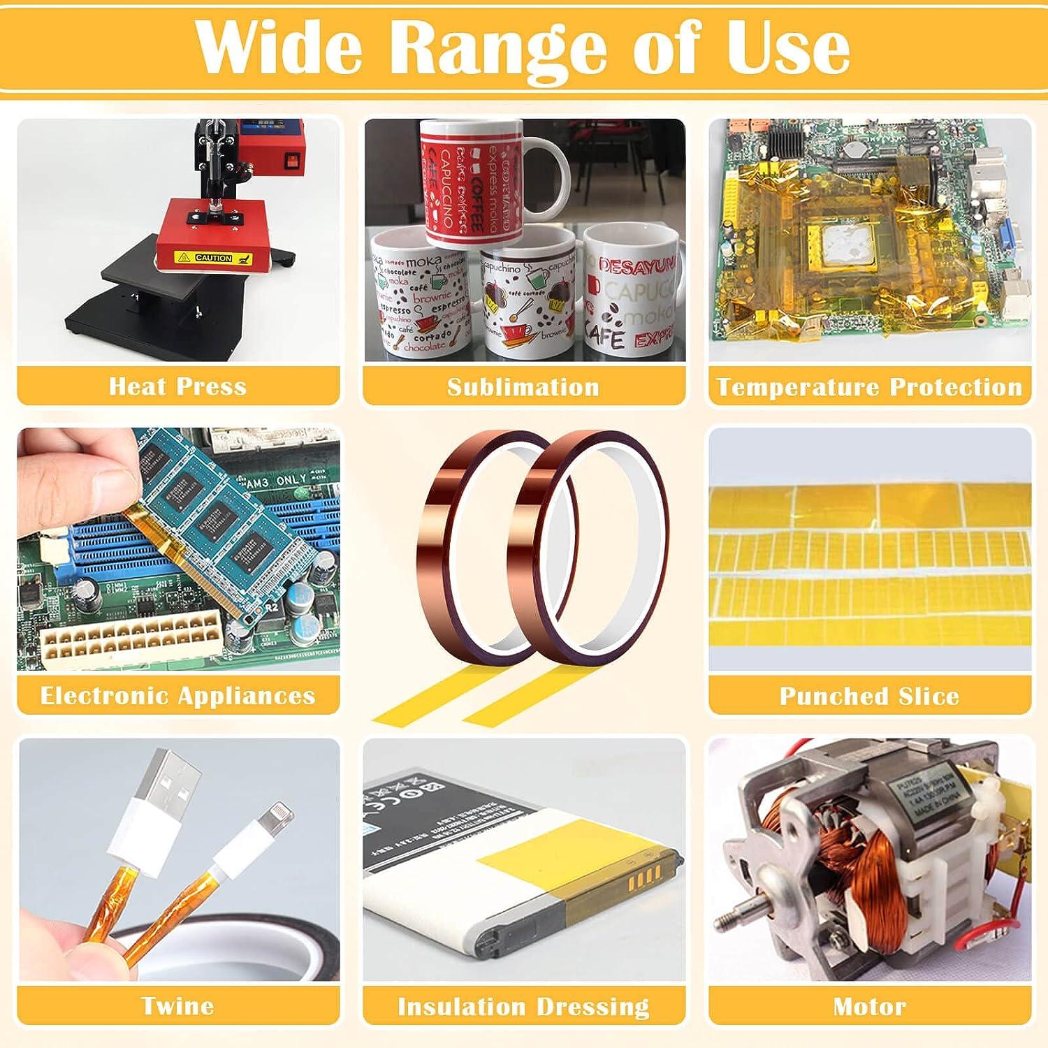 2 Pack Heat Resistant Sublimation Tape for High Temperature Heat Press