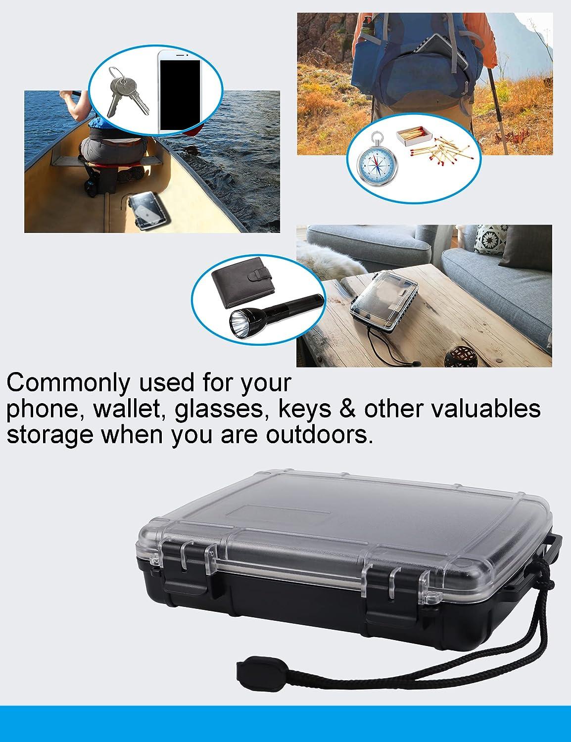 Hlotmeky Waterproof Dry Box Case Watertight Storage Containers for