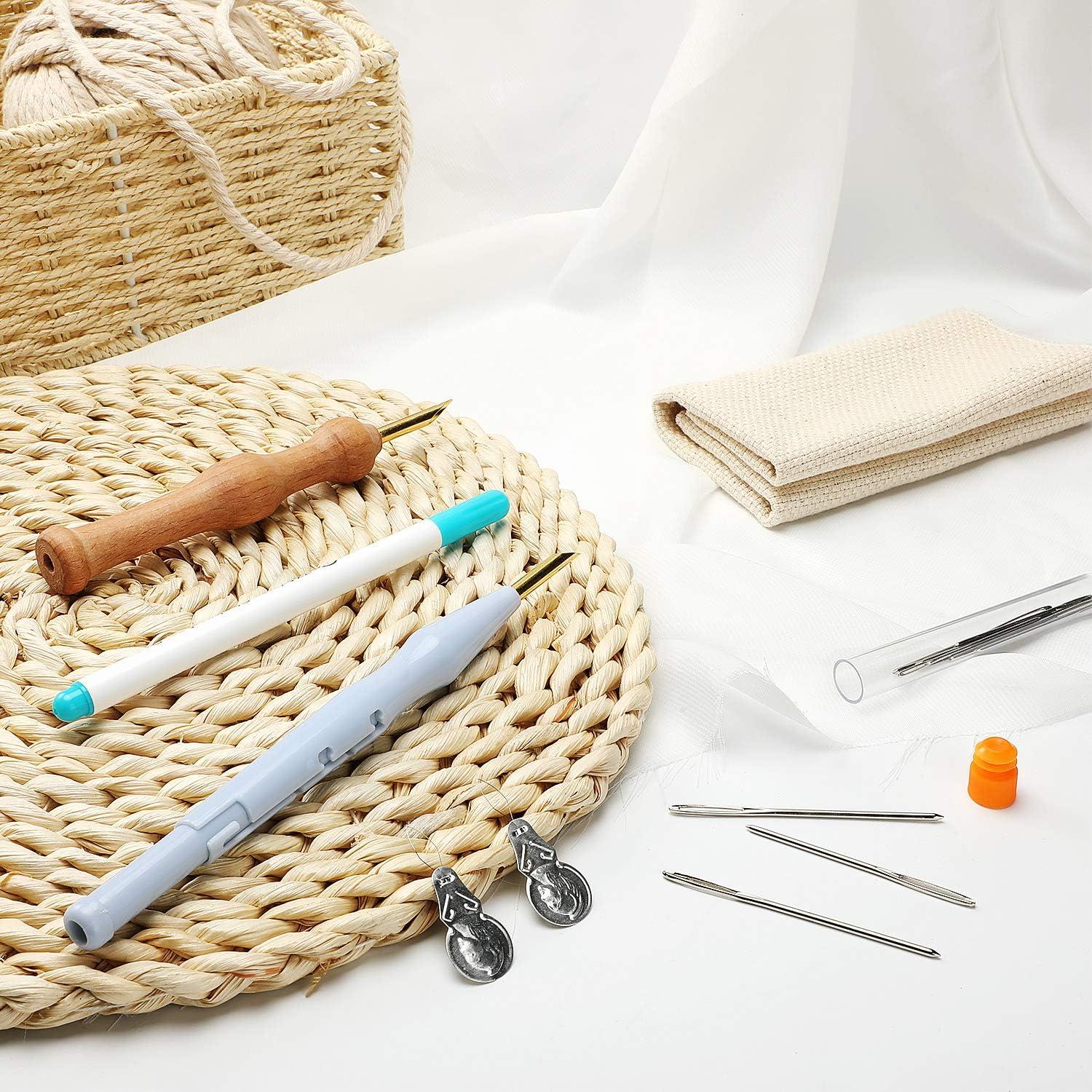 Punch Needle Kit, Embroidery Kits Includes Adjustable Rug Yarn