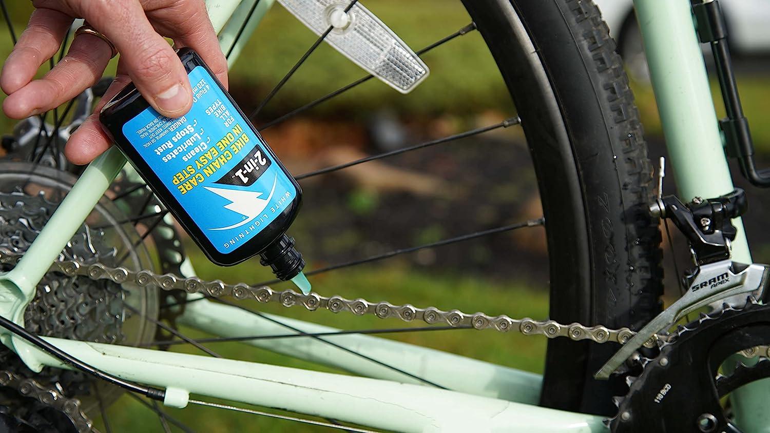 White Lightning 2-in-1 Bike Care oz Lubricant and Degreaser