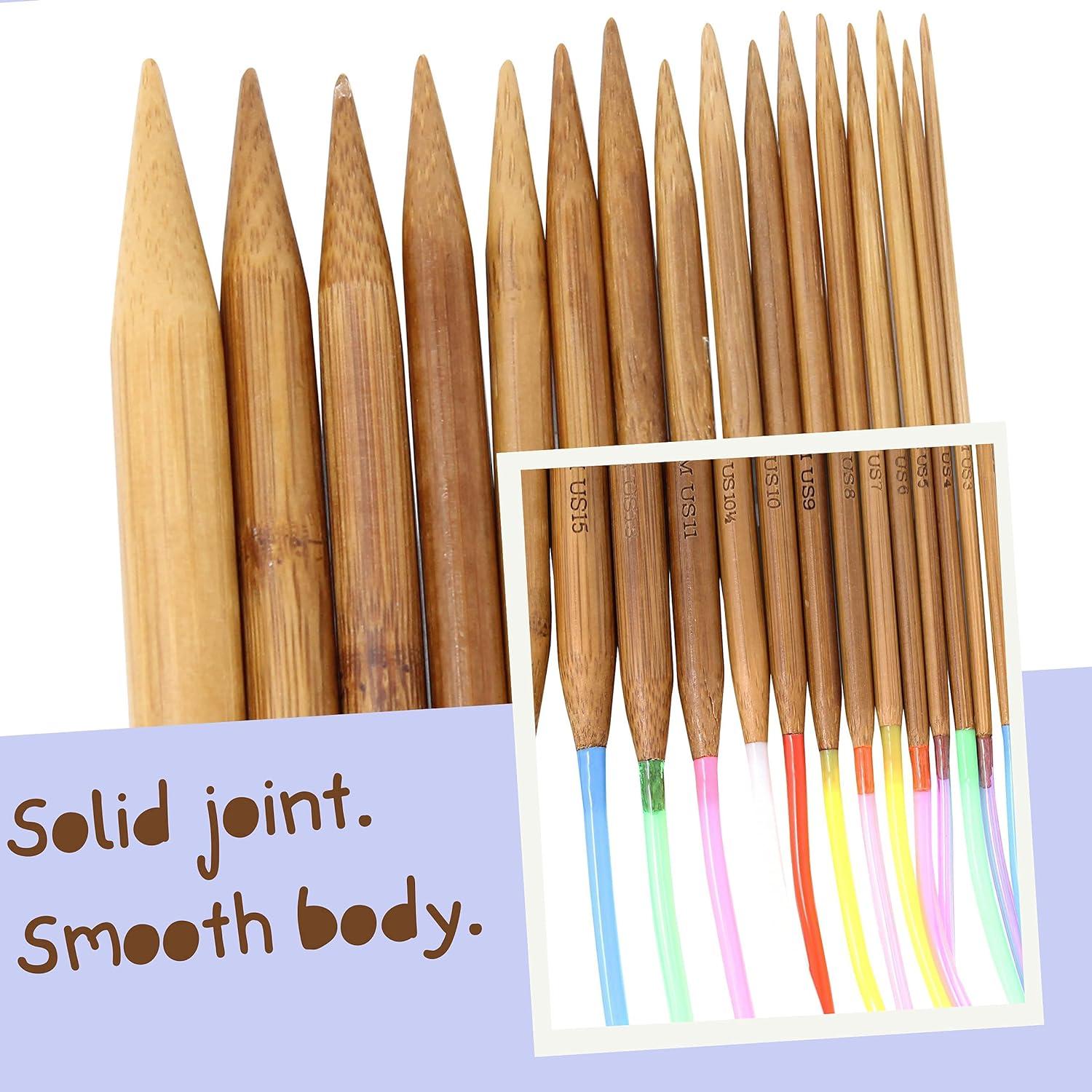 KnitPal 12inch Short Circular Knitting Needles Set 11 Sizes for