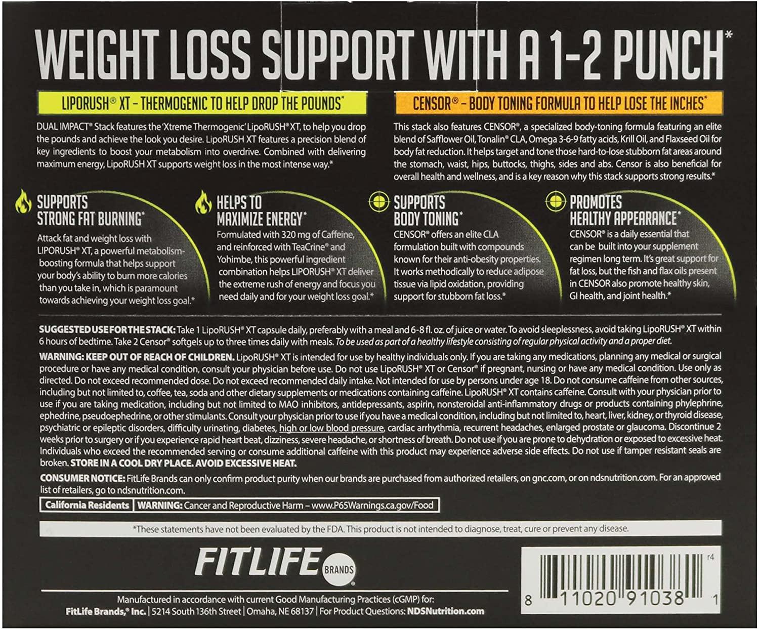 klow side effects NDS Nutrition Maximum Strength Dual Impact Stack - Teacrine, L-Carnitine,  CLA for Serious Fat Loss Results - Censor & LipoRush XT | Buy Now with  Express International Delivery