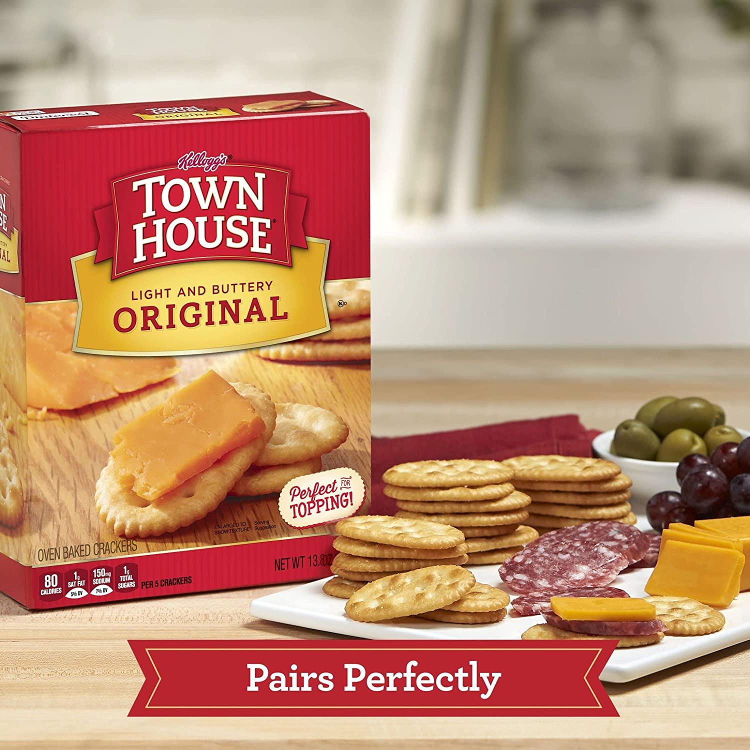Kellogg's Town House Crackers, Party Snacks, Party Pack, Variety Pack