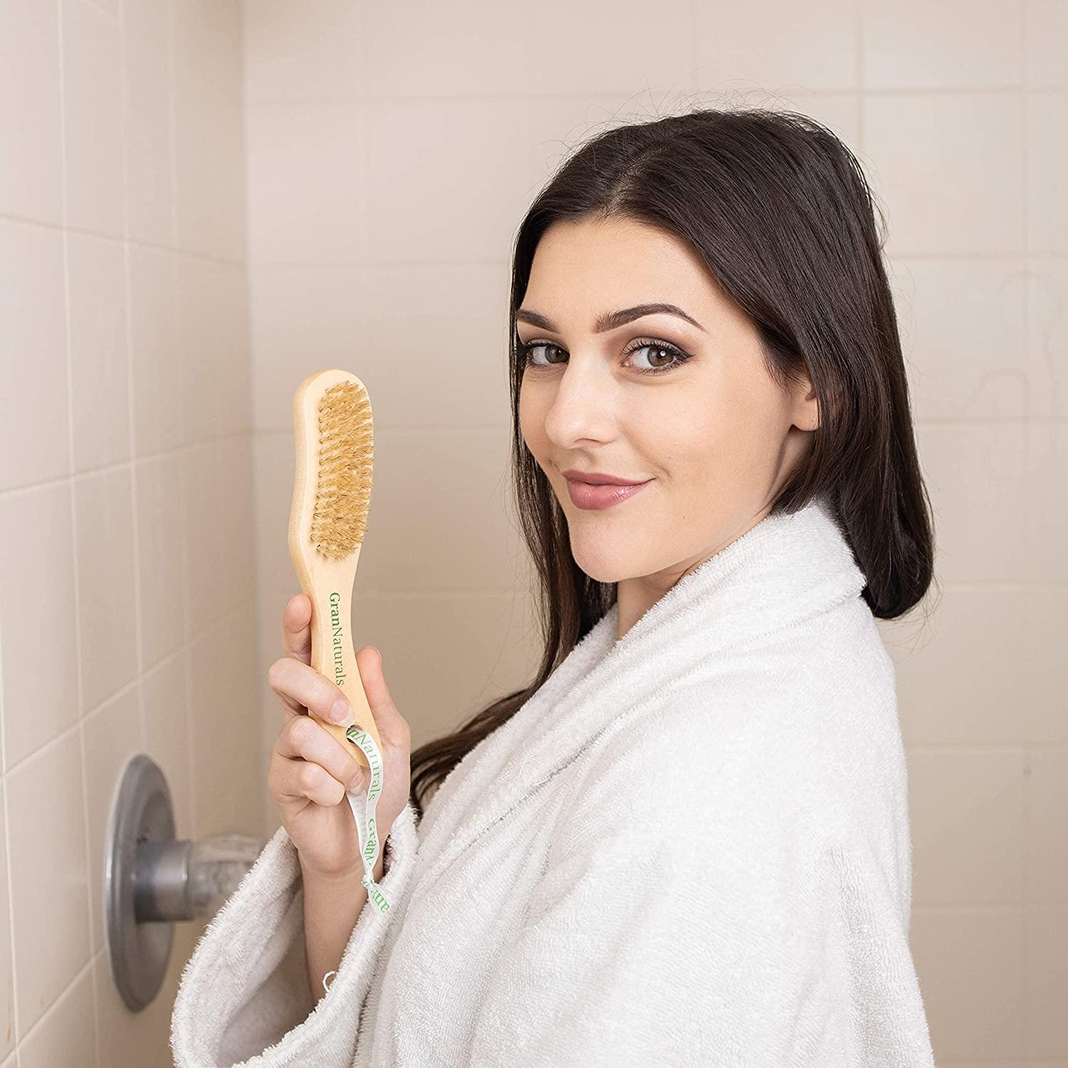 GranNaturals Wooden Nail Brush Nail Cleaner Tool for Fingernail