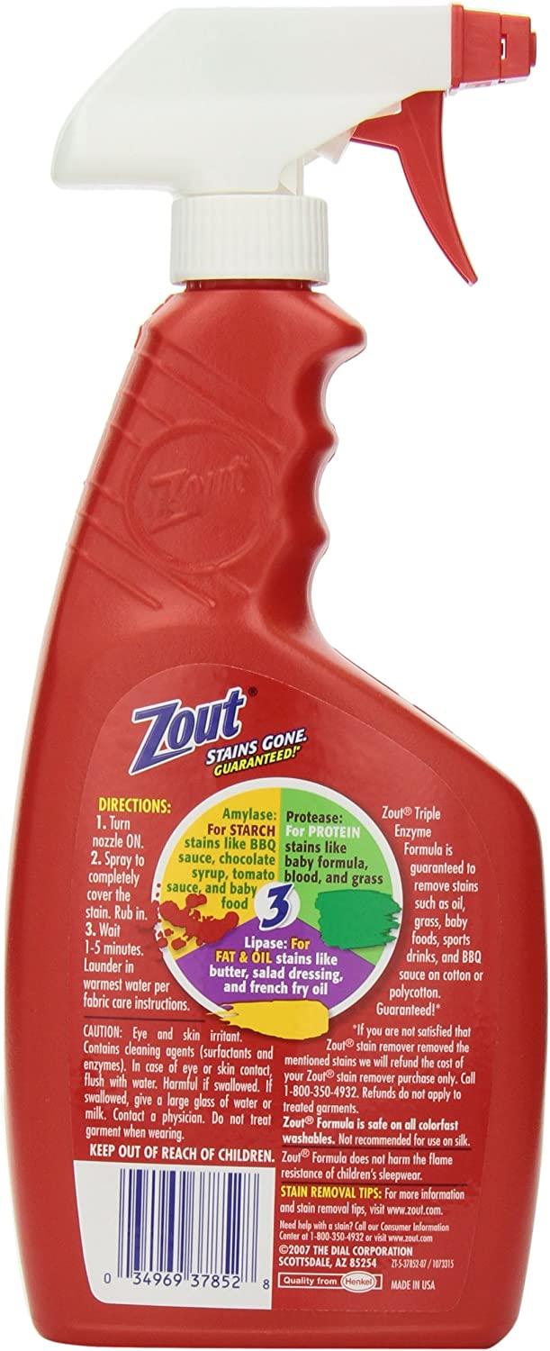 Zout Triple Enzyme Formula Laundry Stain Remover Foam 22 Fl Oz (Pack of 1)
