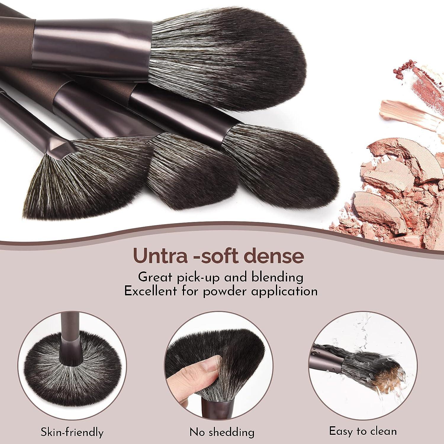 DUAIU Makeup Brushes Set - 12Pcs Makeup Brushes Premium Synthetic