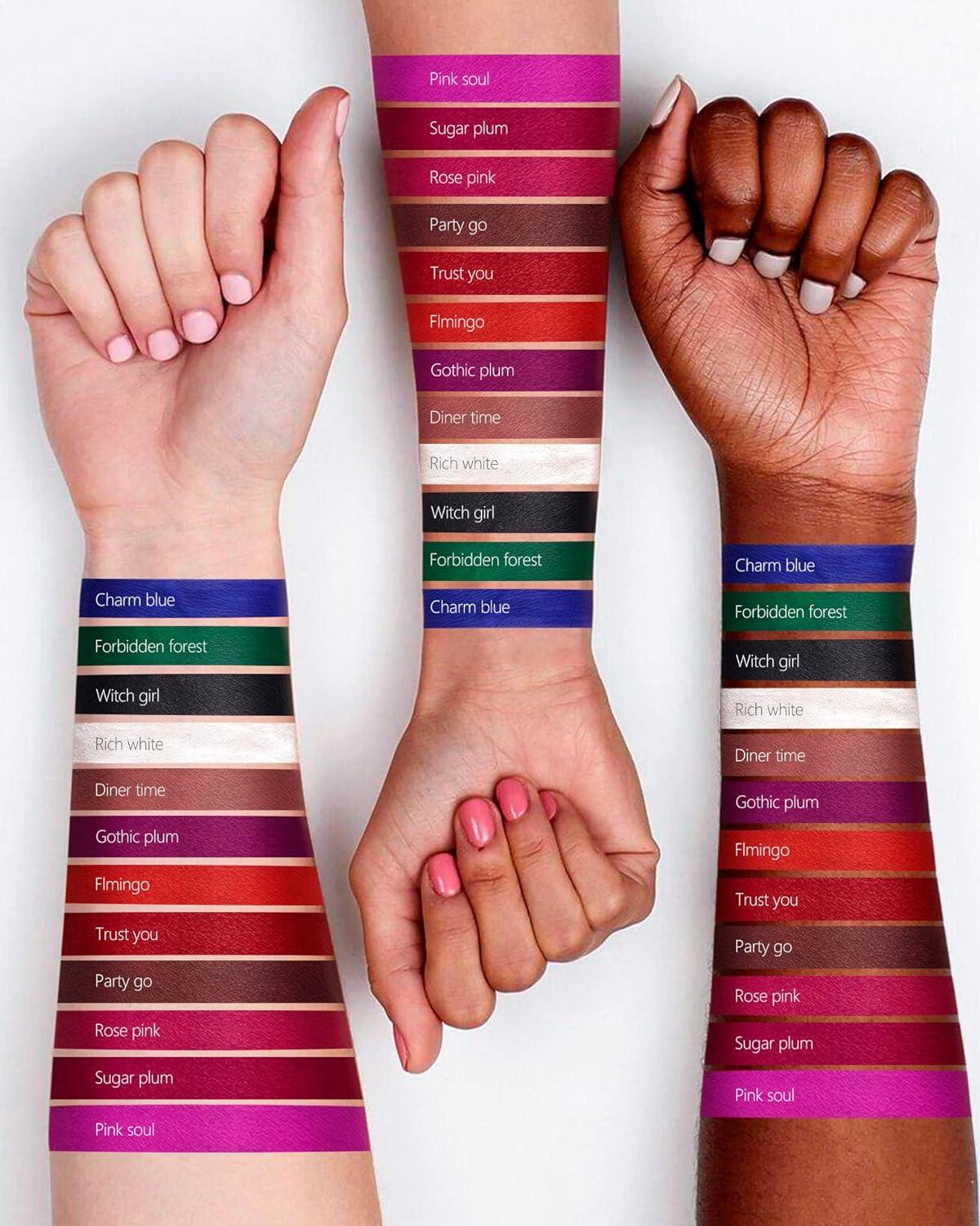 MAKI YIKA Pink Lipstick Matte Pink Liquid Lipstick Long Lasting Smudge Proof High Impact Color